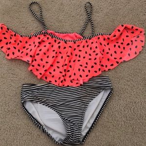 Watermelon off the shoulder bikini